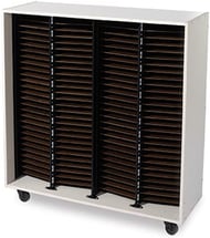 cover Mobile Choral Folio Cabinet 4 Column No Doors Cherry